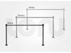 4-Sided Ultra-Thin LED Jewelry Display Cabinet Light Strips with Rotatable Door Spotlights