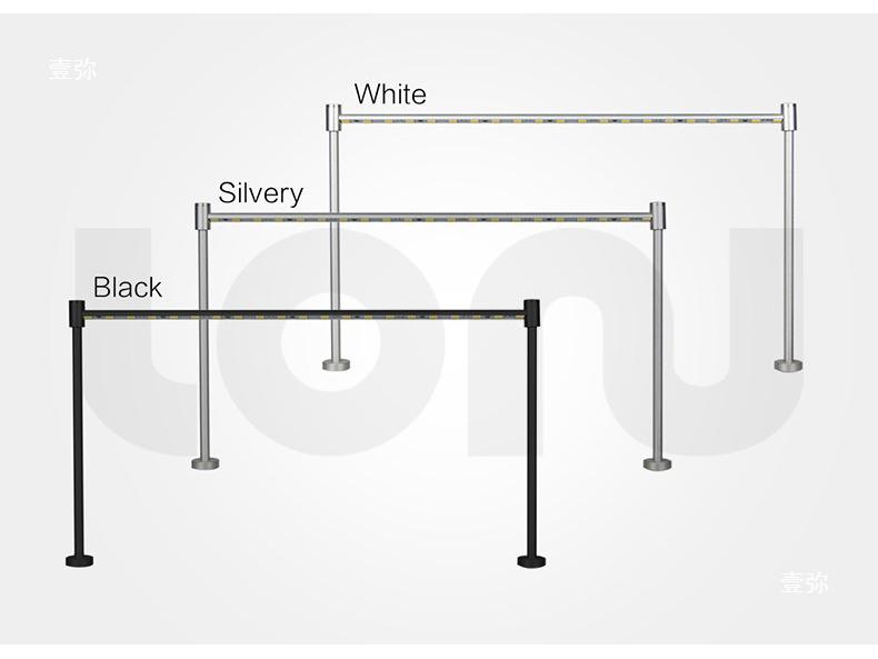 4-Sided Ultra-Thin LED Jewelry Display Cabinet Light Strips with Rotatable Door Spotlights