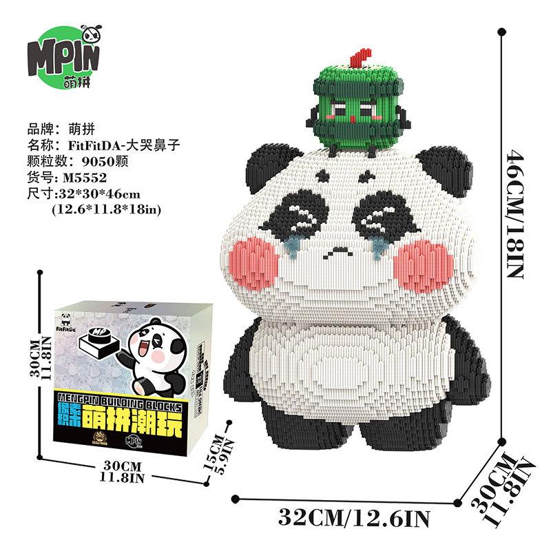 Kreativní Stavebnice Los Medvěd Panda Osel Model Spojování Kreslený Králík Kostky Zvířecí Figurka Hračky Pro Děti Vánoční Dárek