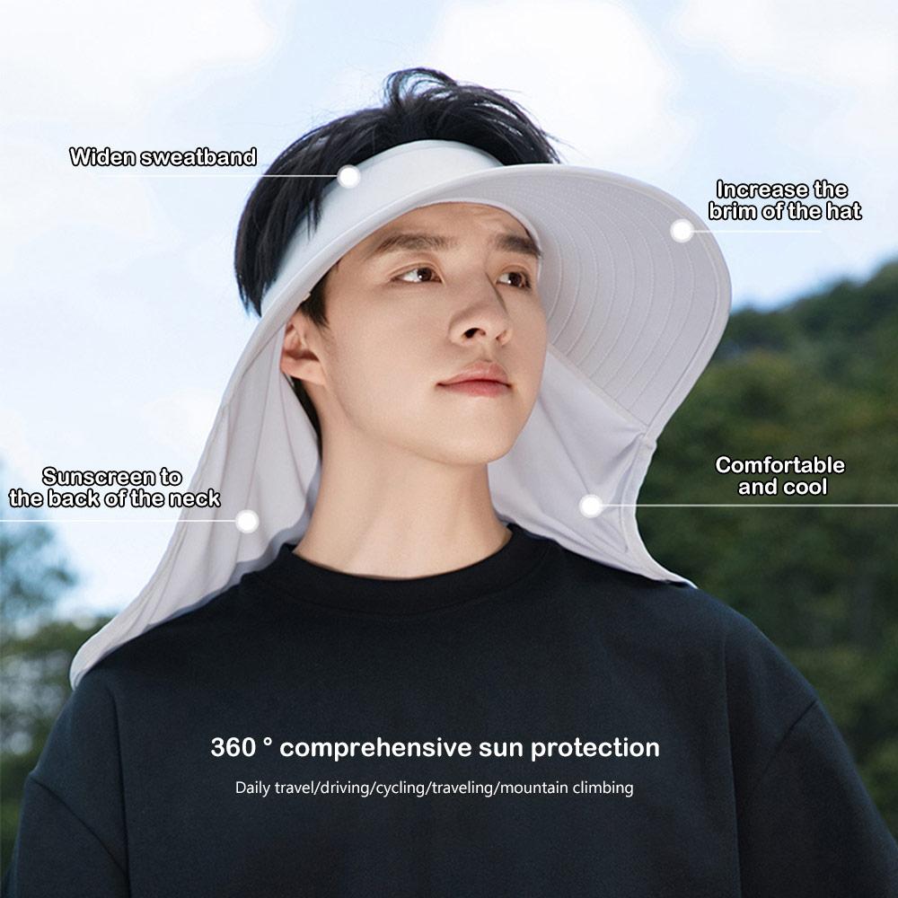 Large Brim Adult Hats Neck Protection Sunscreen Cap New Sun Hats  Mountain Climbing