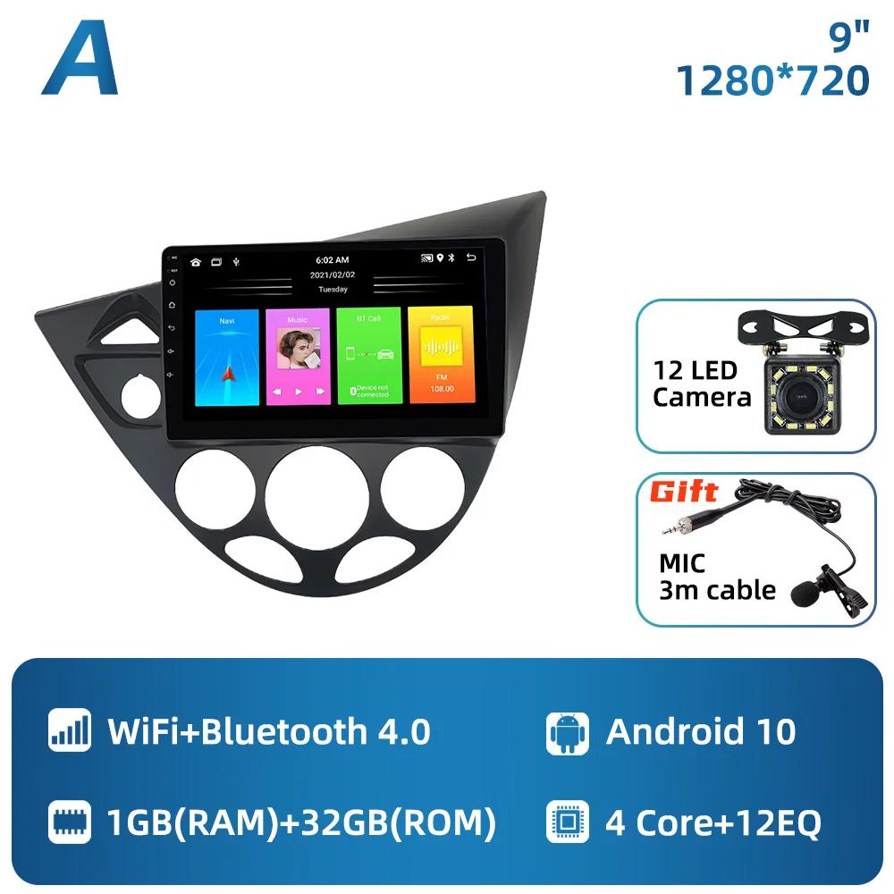 9 Inch Multimedia for Ford Fiesta 1995-2001 Focus MK1 1998-2004 Car Radio 2 Din Android Stereo Carplay Autoradio Head Unit Auto