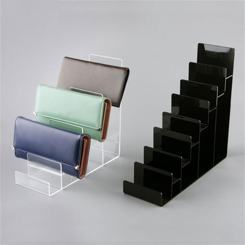 Tiered Acrylic  Shelf Visible Storage Solution For Accessories Home Shop Use Handbag Purse Display Shelf Rack