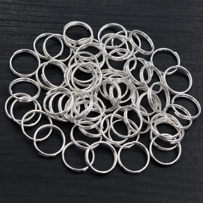 200pcs/lot 4 6 7 8 10 mm Open Jump Rings Double Loops Gold/Silver Plated Split Rings Connectors For Jewelry Making Supplies DiY