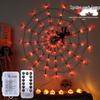 LED Spider Web String Lights - Halloween Room Decor