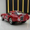 Simulation 1/32 Ford Shelby Cobra Sports Car Model Sound and Light Pull-Back Toy Vehicle Boy Ornament Collection Miniature Voiture