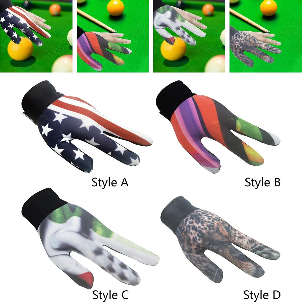 Billiard Gloves, Elasticated, Adjustable And Wear-resistant Mittens, Cue Glove, Snooker