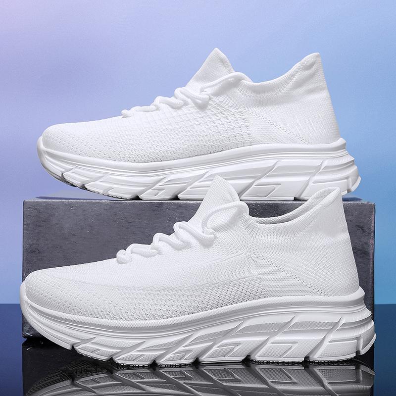 Couples Running Shoes Breathable Lightweight Flat Daily Jogging Walking Outdoor Leisure Sneakers for Men Women