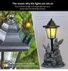 JYL TS/048,Hot Selling Rabbit Family Solar Outdoor Light Resin Statue for Garden Lawn Decorative Night Lamp