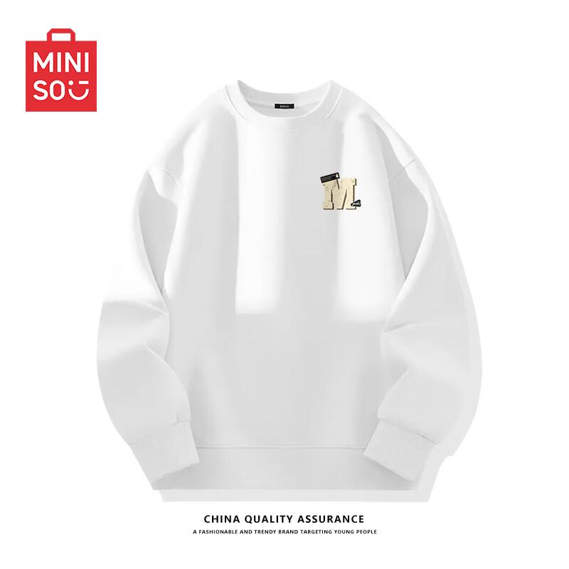 MINISO Men's Z-Series Japanese Style Round Neck Loose Pullover Sweatshirt