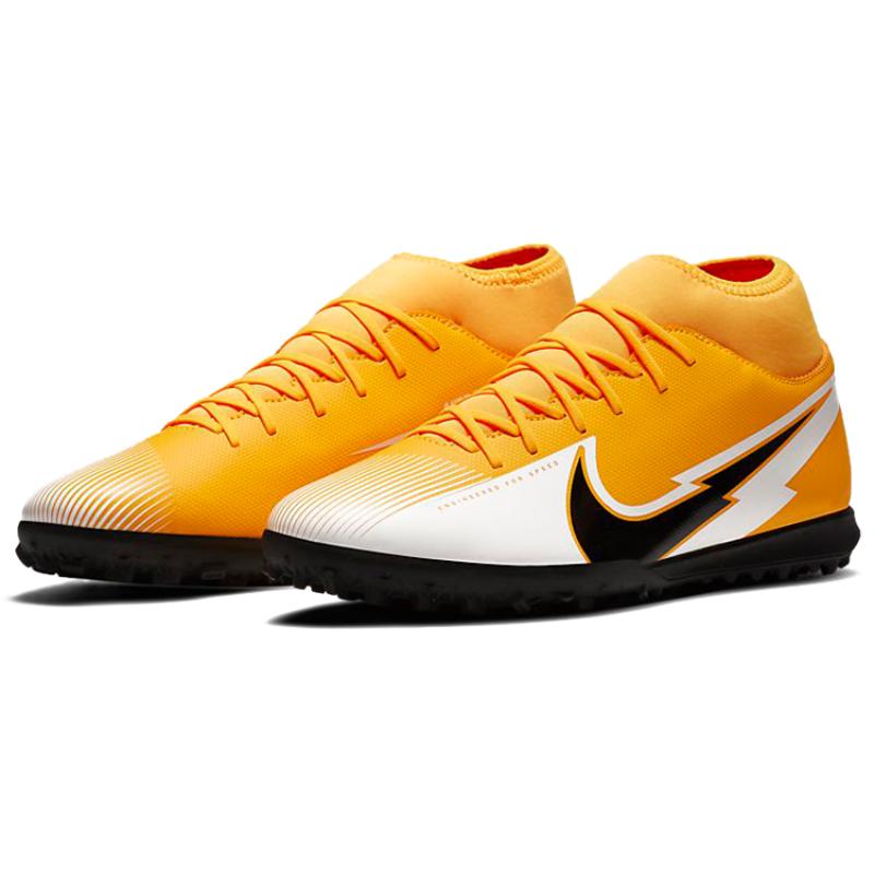 Nike Mercurial Superfly 7 Club TF Turf 'Black Yellow' Sneakers AT7980-801