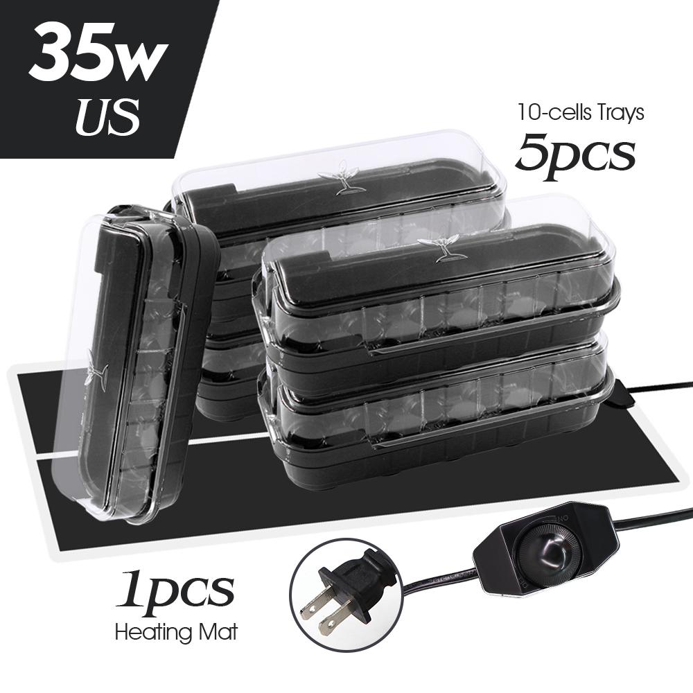 14/35W Plăcuță de Încălzire Plante Încălzitor Covoraș Termic Tăvi Răsaduri Pepinieră Cutie Germinare Seră Ștecher US/EU/UK/AU Control Temperatură