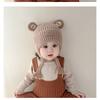 Gorro de Punto para Bebé Niños Pequeños Cálido Protección para Orejas Gorro de Invierno Gorro de Algodón Niños Niñas 6-36 Meses