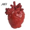 Decorative Resin Vase Heart Shaped Flower Vases, Vase, Creative Holder, Modern Art Durable Arranger Style for Home Wedding Valentine Gift Desktop