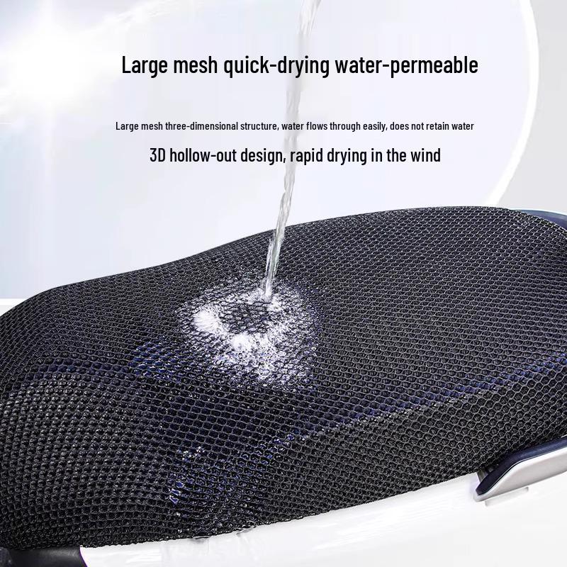 All-Season Waterproof Mesh Motorcycle Seat Cushion & Sunscreen Cover