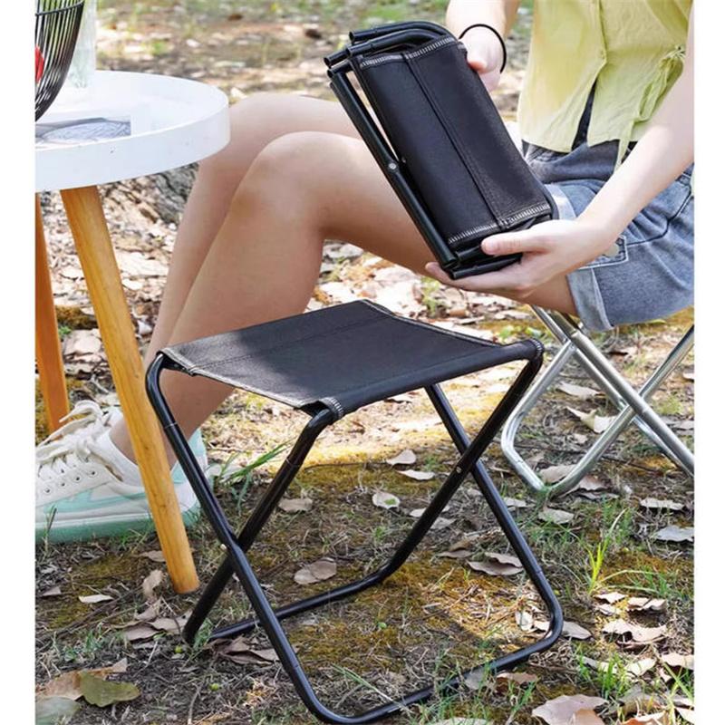 Portable 1PC Small Folding Stool for Camping Travel Bench Stool Outdoor Ultra Light Subway Train Picnic Fishing Chair Foldable