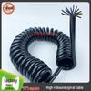 12-core 1 Sq Mm PU-coated Pure Copper Spiral Cable for Industrial Equipment Encoder.