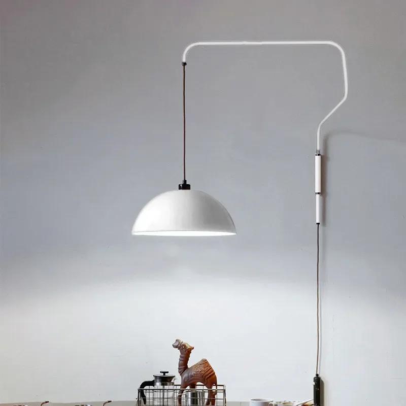 Nordic Creative LED Wall Lamp Kitchen Island Long Arm Adjustable Wall Hanging Lamp Bedroom Bedside Table Indoor Lighting Fixture