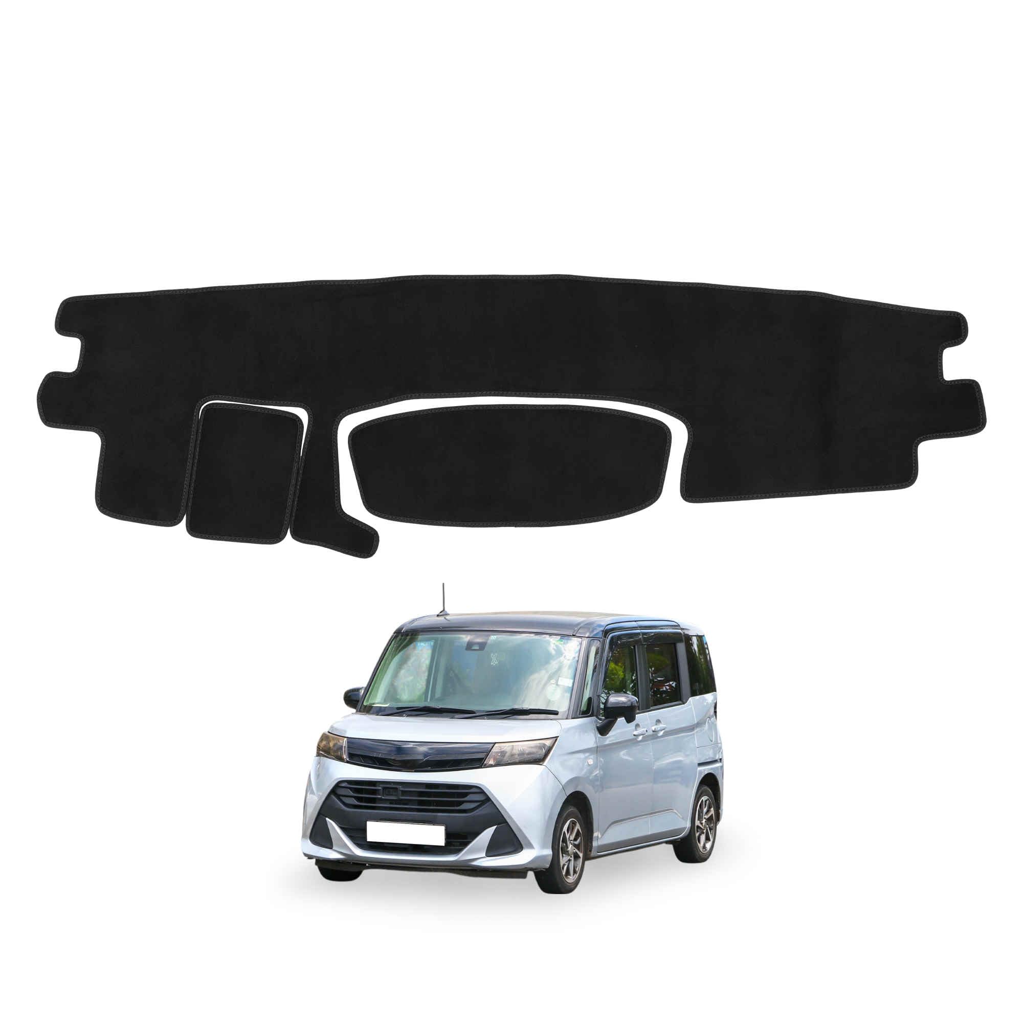 

FUELHOOD Панель приборов для Toyota Roomy Защита от солнца и жары Отражение Царапины Прозрачный Замшевый интерьер Аксессуары Коврик/Чехол M900A/M910A (2016-Настоящее время) - чёрный