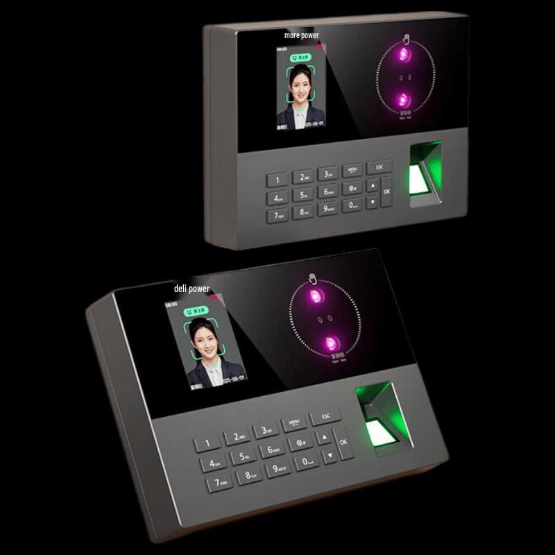 Deli AH12 Multi-Biometric Time Clock CN plug (adapter included)