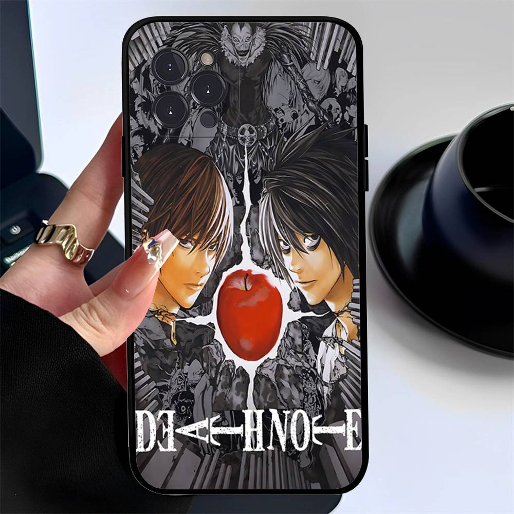 Japan Anime Death Note For IPhone 17 16 15 14 13 12 11 Pro Max Plus Shockproof Black Soft Phone Cover