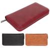 Credit Card Wallet 36 Card Slots Safe PU Leather Long  Case Purse with Hand Strap for ID Card 