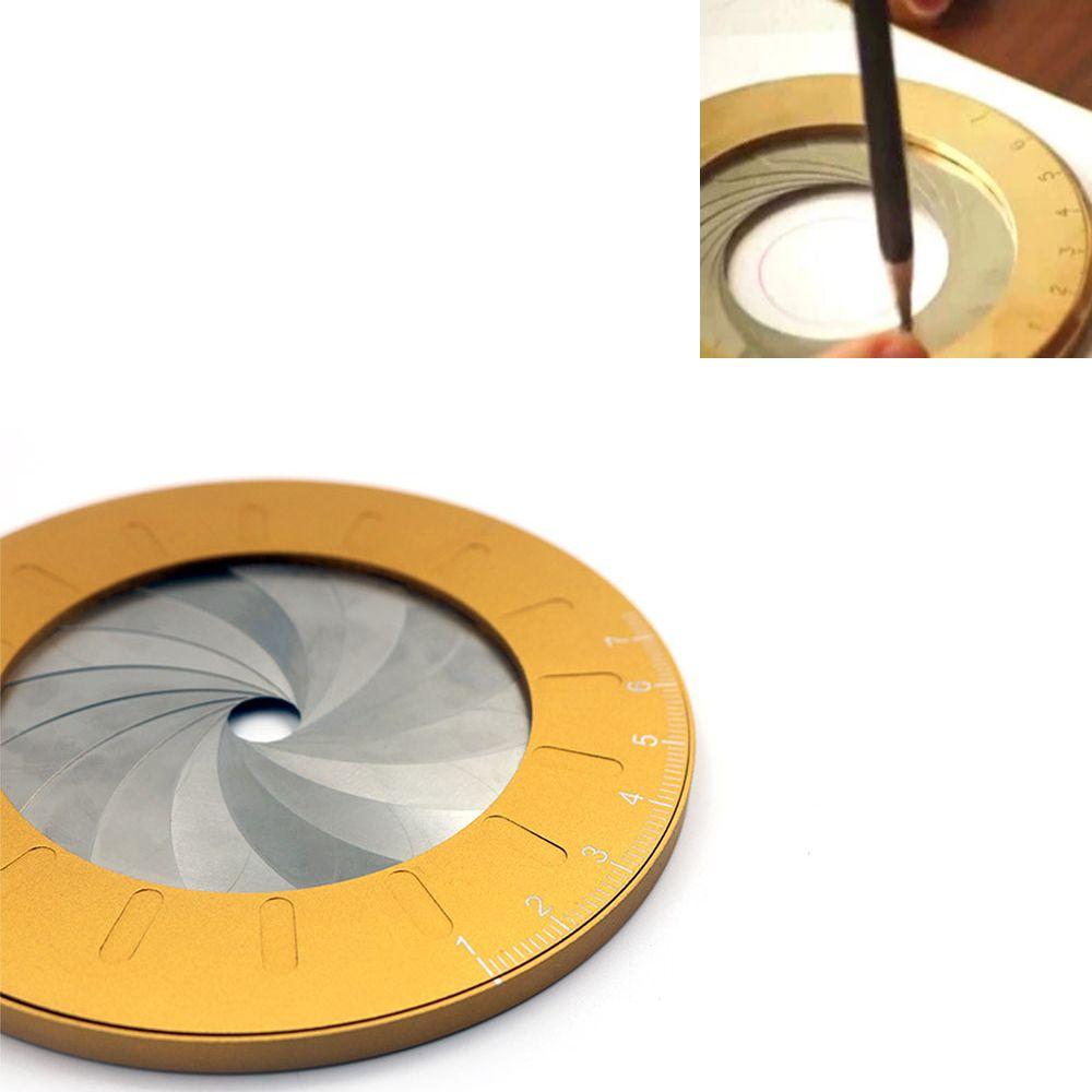 Adjustable Circle Drawing Ruler Woodworking Tool Round Circle Drafting Measurement Ring Ruler