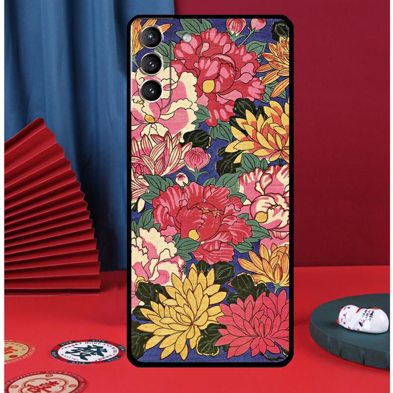 Chrysanthemum Phone Case For Samsung Galaxy S24 Ultra S9 S10 S20 S21 S22 Plus S23 FE S25 Ultra Back Cover