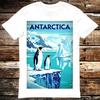Antartide Pinguino Montagna Neve Vintage Maglietta Meme Regalo T-shirt Divertente Unisex G 6382