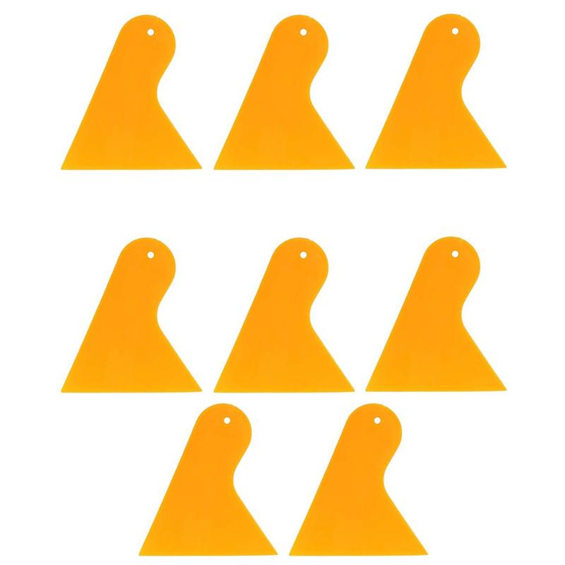 8Pcs Plastic Thick Scraper Car Vinyl Wrap Triangle Tinting Squeegee Mobile Phone Film Decal Sticker Scraper Auto Cleaning Tool