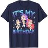 Kpop Dämonenjäger Geburtstag Chibi Gruppe T-Shirt | Trendige Fanbekleidung für Erwachsene