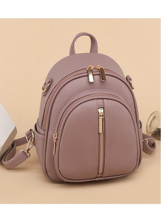 Rucsac de Piele Moale în Stil Coreean la Modă pentru Femei Niche Design 2024 pentru Naveta Zilnică