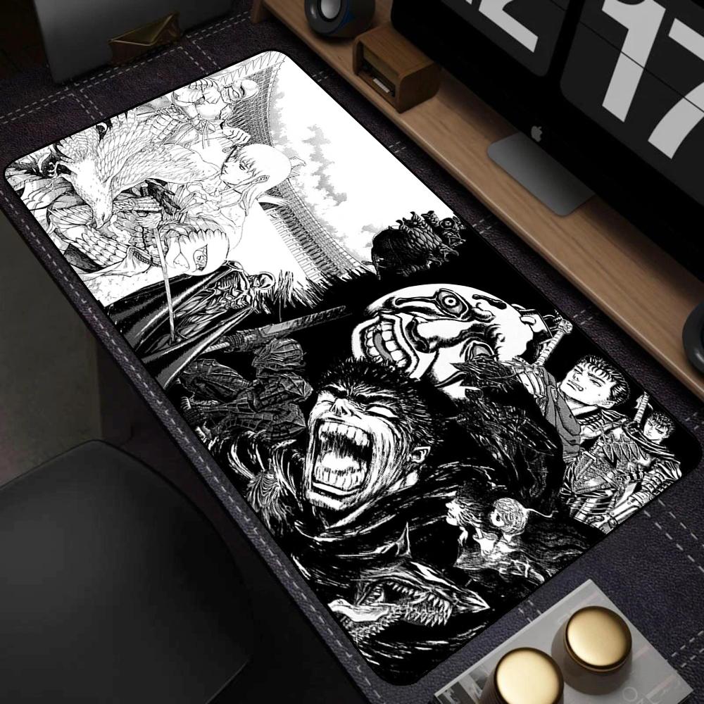 Mouse Mat Berserk Guts Gamer Gaming Mouse Pad Guts Sword In Berserk Computer Accessories Big Keyboard Laptop Padmouse Speed Desk