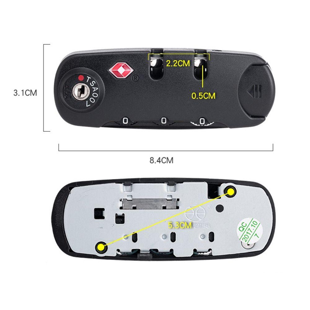 Durable Travel Cabinet Locker 3 Digit Combination Lock Customs Password Lock Security Tool Suitcase Luggage Coded Lock