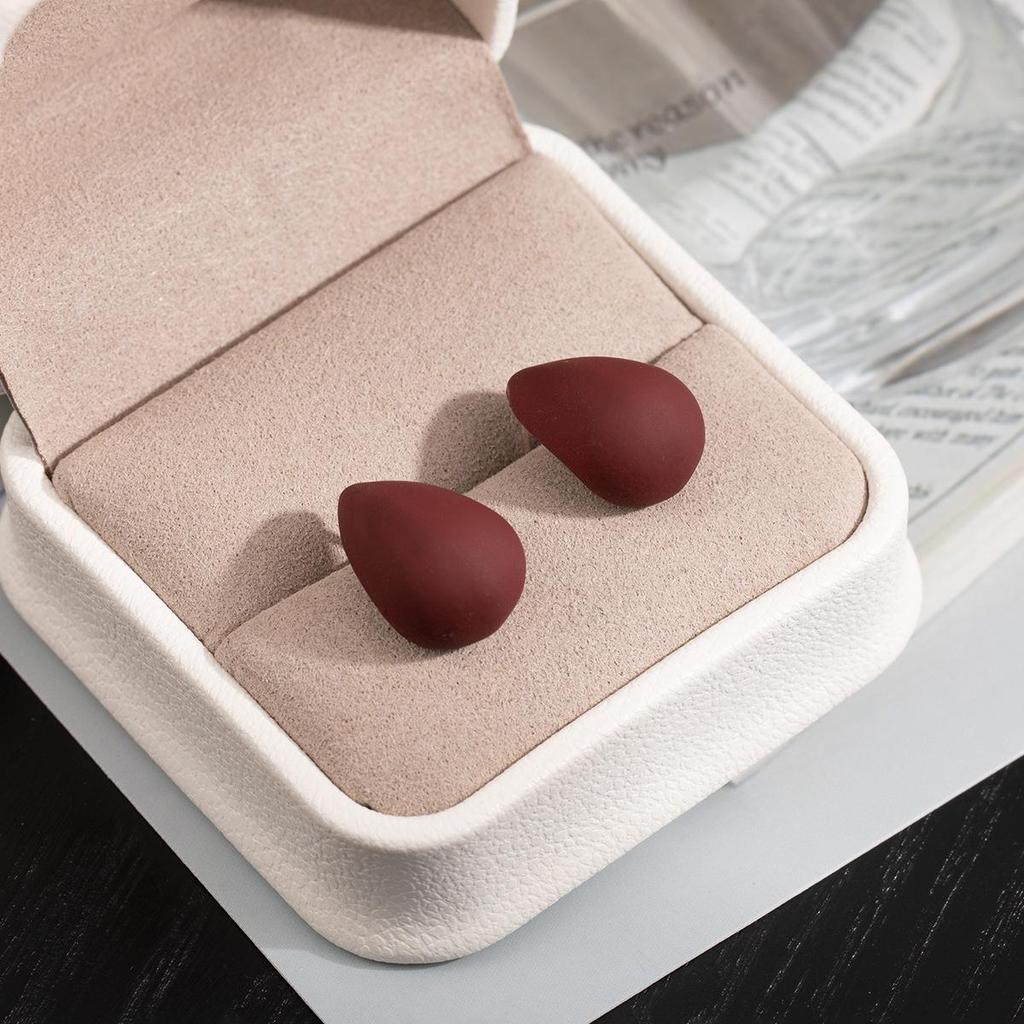 Silbernadel Herbst/Winter Rote Schleife Perle & Rose Kette Ohrringe