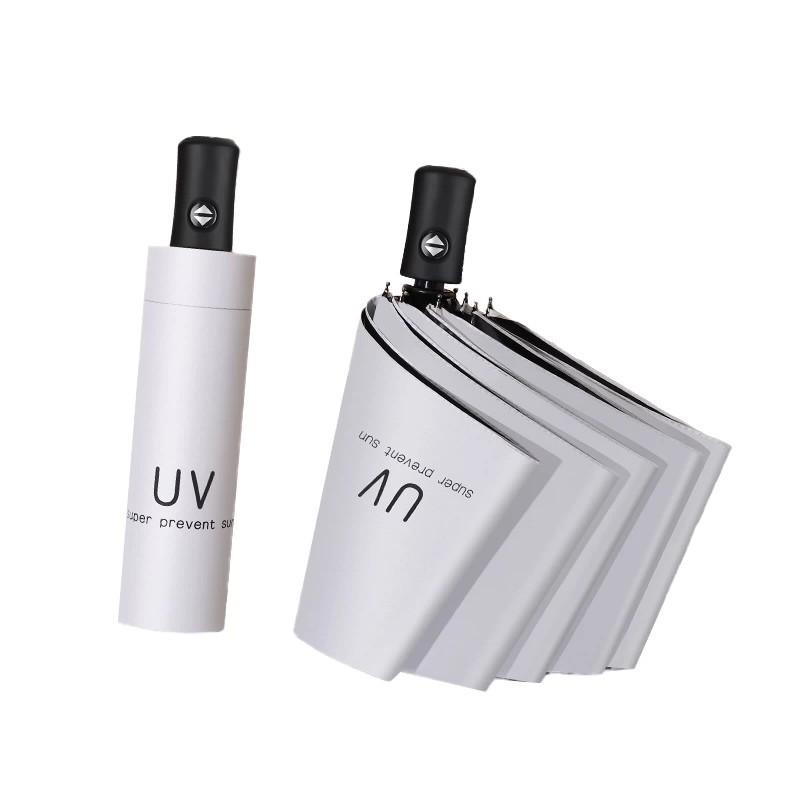 11 Bone High-grade Business High-value Exquisite Folding Umbrella, Automatic Weather and Rain Vinyl Sunscreen Umbrella