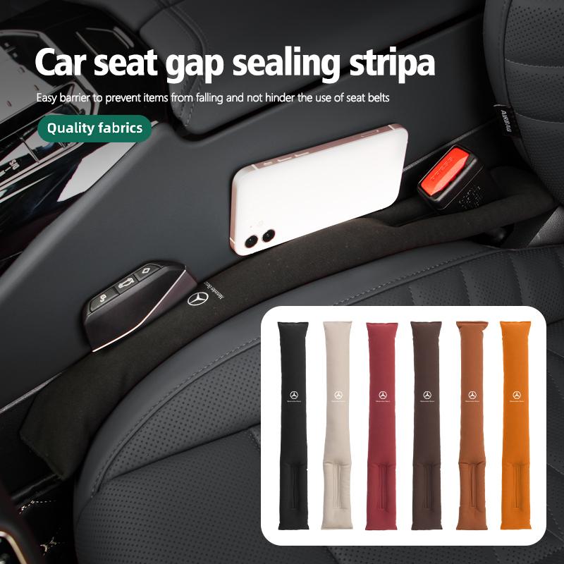 Car Seat Gap Filler Soft Padding Suede Leak Pads Plug Spacer For Mercedes Benz W202 W212 W126 W140 W168 W177 CLS GLE GLC GLS CLA