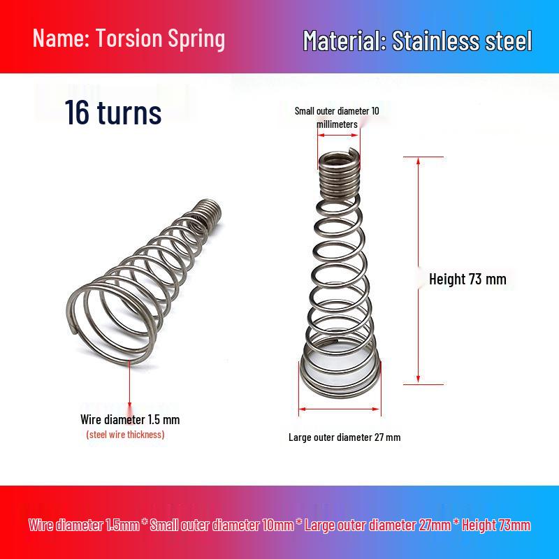 Stainless Steel Pagoda-Shaped Trapezoidal Compression Spring for Battery