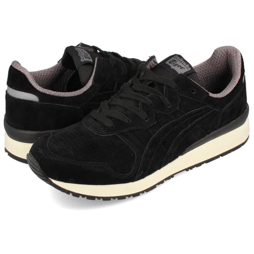 ONITSUKA TIGER Ally Leather Comfortable Versatile Non-Slip Durable Low-Top Casual Shoes Unisex Sneaker Black D701L-9090