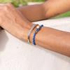 (Women's) Maya Lu 4 Bracelet - Royal Blue x Gold