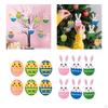6 Pcs Easter Ornaments Hanging Decorations for Props Decoration