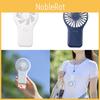 2024 New Cross-border Handheld Silent Pocket Fan Usb Charging Outdoor Mini Small Fan White Deep Blue