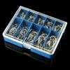 100Pcs #3-#12 Silver Black Gold Freshwater Fishing Hooks Carbon Steel Carp Fishhooks Barbed Hooks Kit Fishing Tackle Accessories