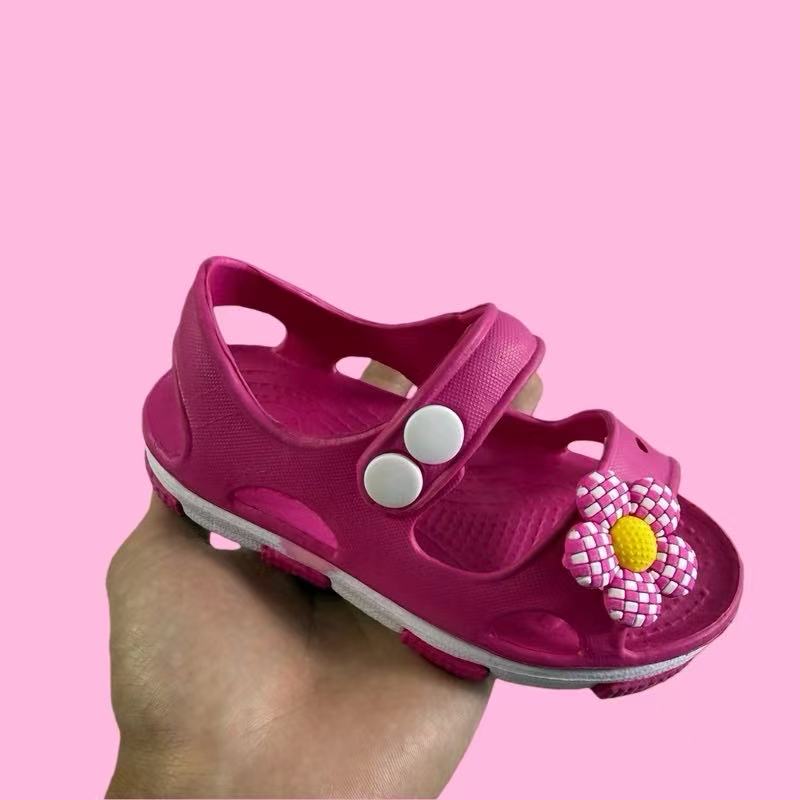 Cute and Fashionable Girls Sandals with Flower-shaped Hollow Out and Soft Elastic Lining 24