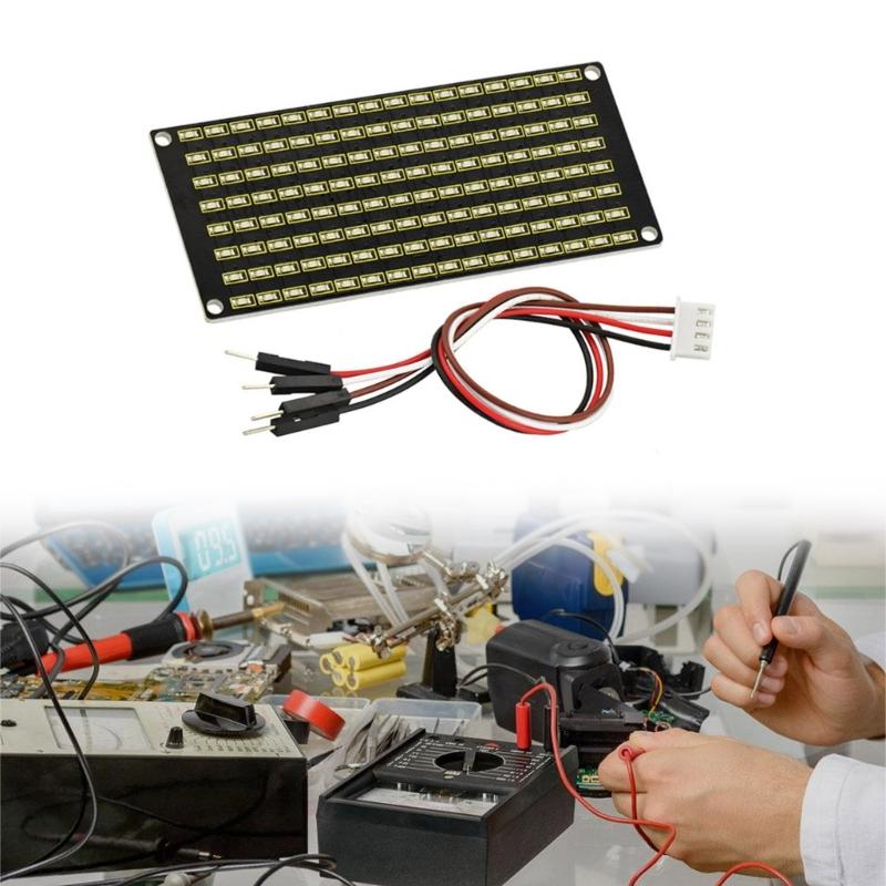 Programmable LED Display Component 8x16 Array Using AIP1640 Chip for DIY Electronics and Advertising Gestures