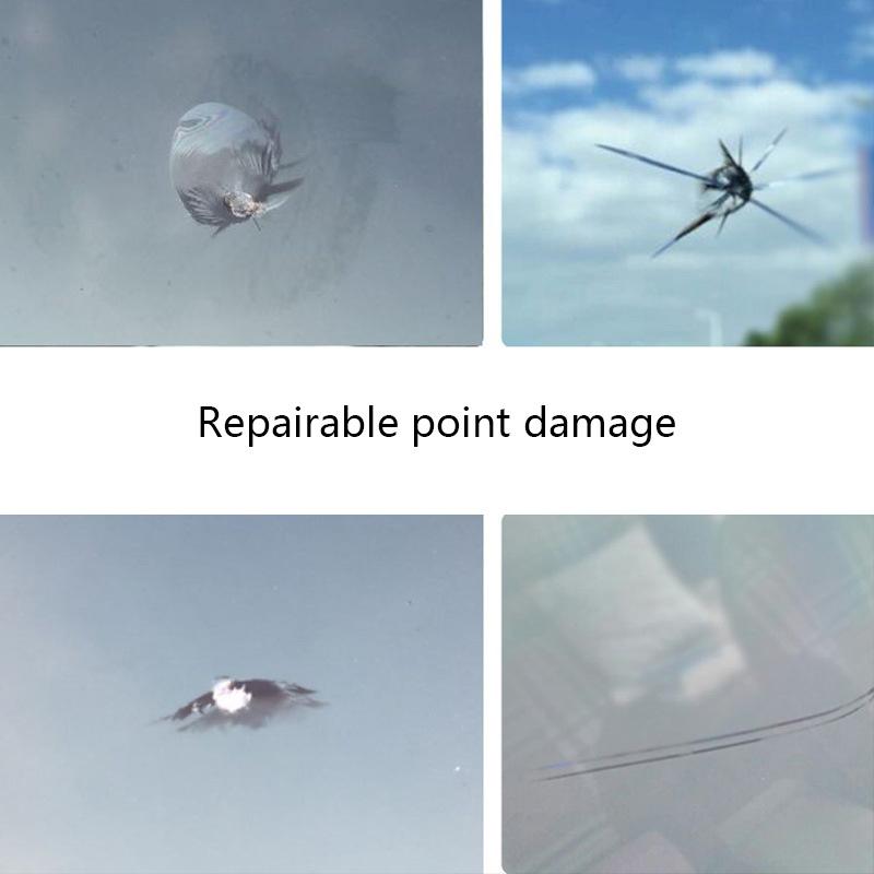 Car Cracked Glass Repair Kit Tools DIY Car Windscreen Glass Repair Fluid Chips Cracks Scratch Repair Restore Auto Window Repair