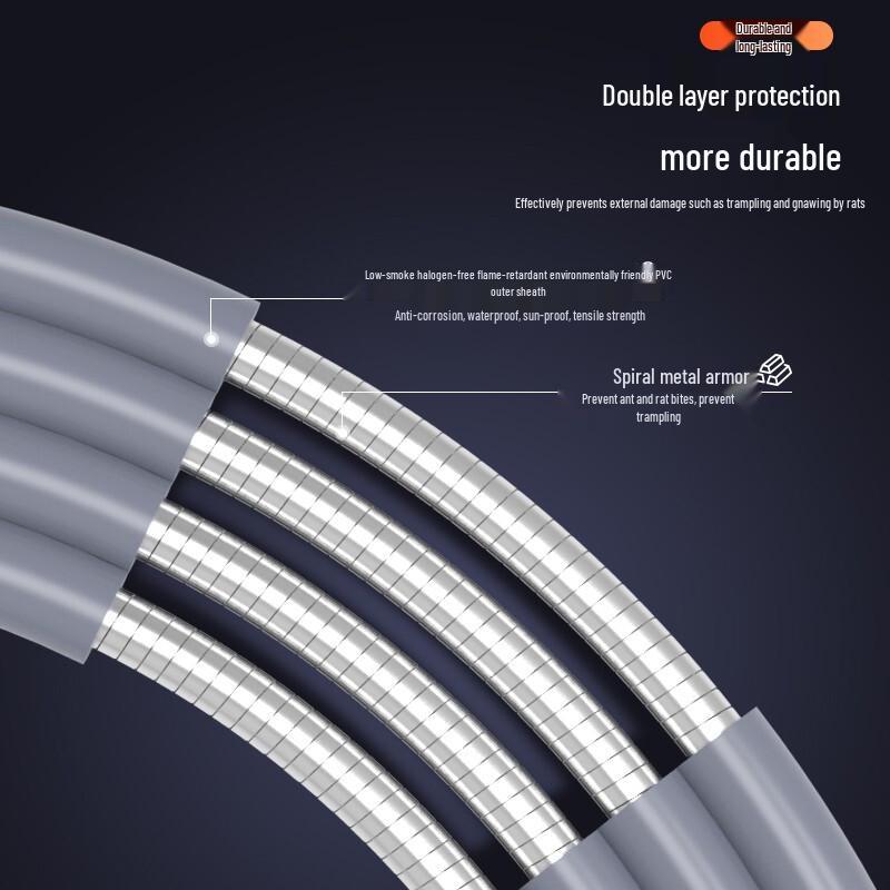 Zhongtianhengke Indoor Armored Multimode Duplex Fiber Optic Patch Cable
