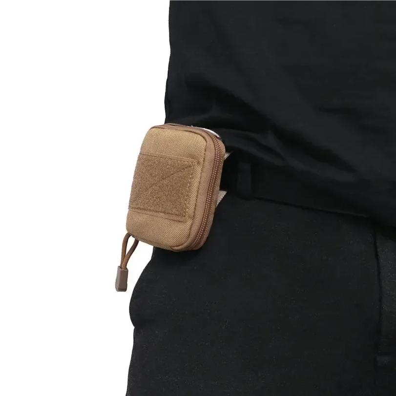 Molle Foldable Water Bottle Holder EDC Tool Pouch Outdoor Sports Camping Hiking Fishing Hunting Accessories Folding Waist Bag