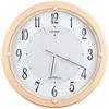 Citizen Wall Solar Silent Solar Green Procurement Law Wood CITIZEN Clock, Radio-Controlled, Analog, Powered, M798, Compliant, Brown, 4MY798-007