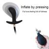 Inflatable Silicone Anal Plug with Hand Pump, Expandable Butt Plug for Men Women, Soft Air Pressure Training Massage Toy