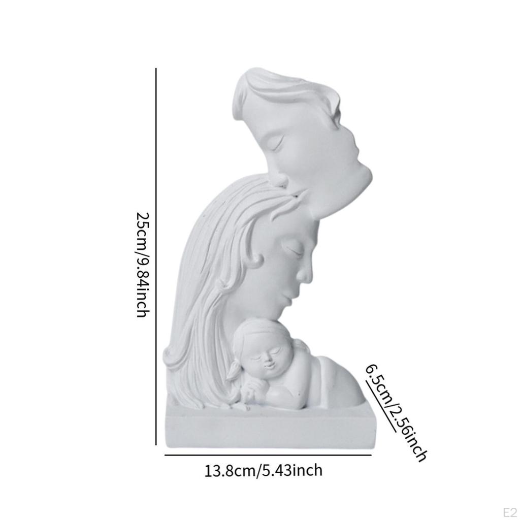 Abstract Art Family Sculpture Figurine Versatile Romantic Gift Modern Kissing Statue Ornament for